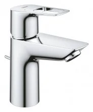 Смеситель для раковины GROHE BauLoop с донным клапаном и ограничителем температур, хром 23335001