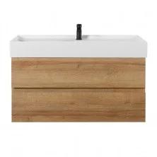 CEZARES Тумба подвесная с раковиной MOLVENO 80х50см, светлое дерево