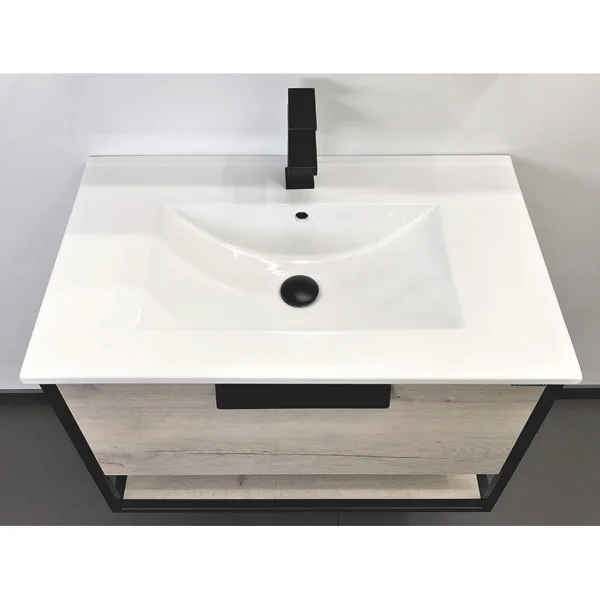 Приобрести сomforty тумба с раковиной бонн 75 графит/дуб дымчатый