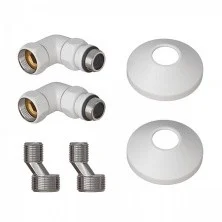 Комплект подключения Point для полотенцесушителя 3/4"х1/2" г/ш со сгоном, белый PN93412W
