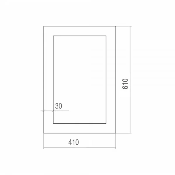 Приобрести loranto зеркало жадор 41х61 см, белое глянцевое фр-00001092
