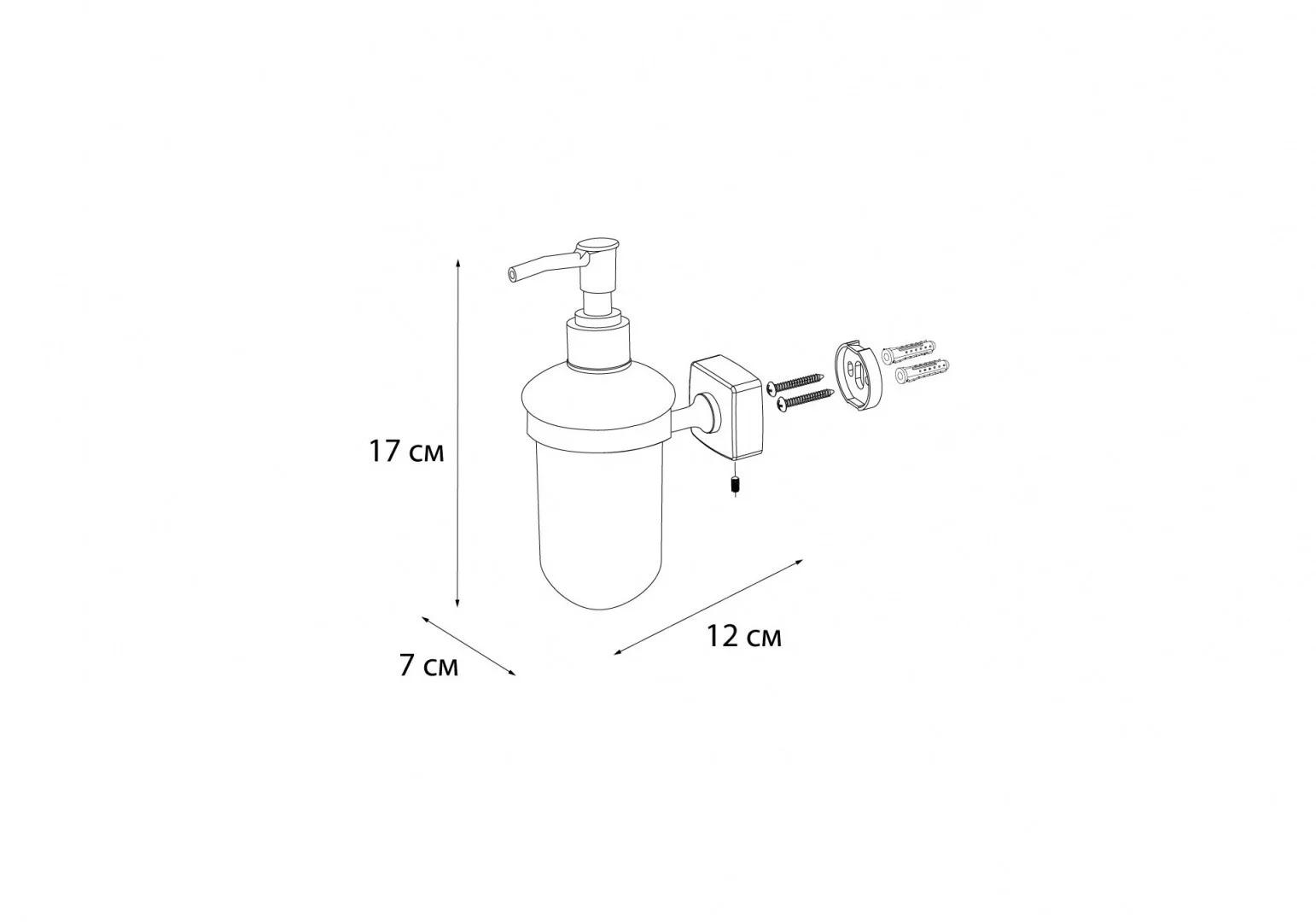 Приобрести fx-61312 kvadro дозатор жидкого мыла