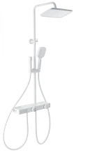 Душевая система с техническим душем WONZON & WOGHAND Shelf, Белый матовый (WW-B4161-MW)