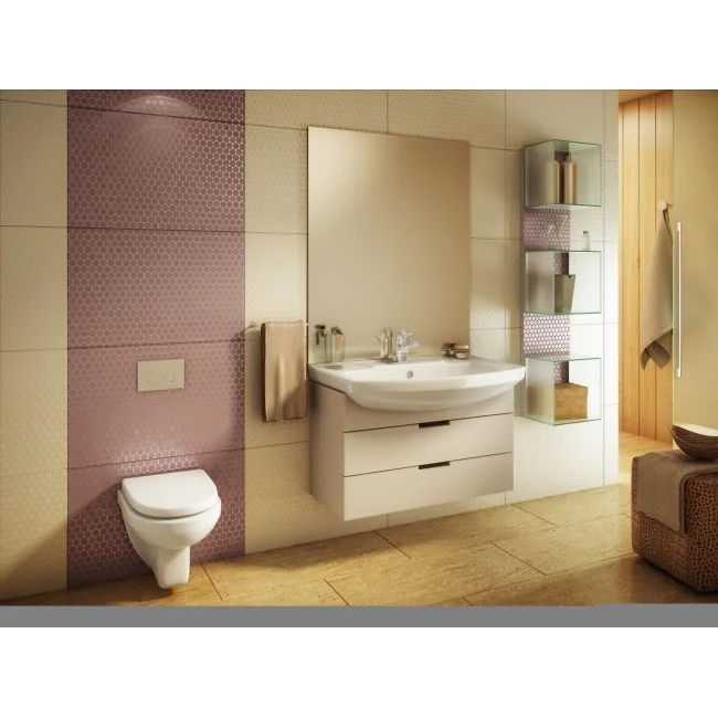 Приобрести rosa унитаз подвесной элеганс люкс dino plast sc, антивсплеск, белый, сиденье быстросъемное, дюропласт 35401