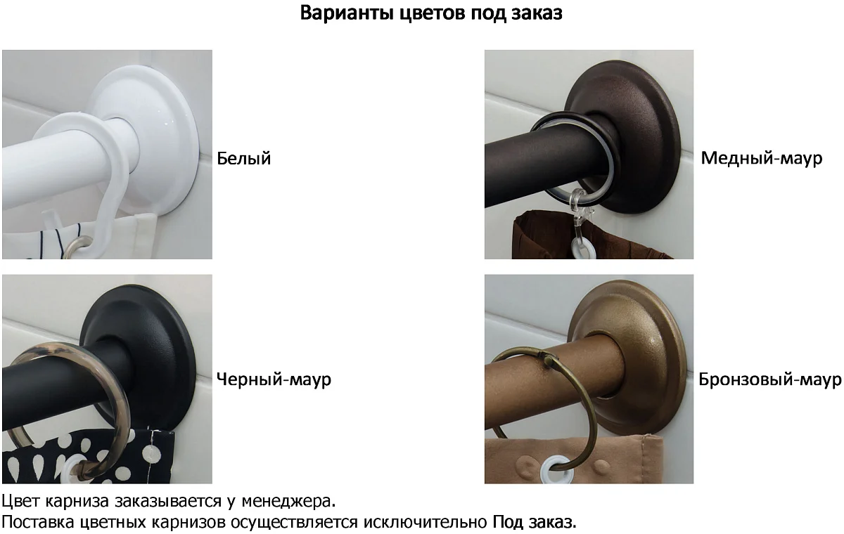 Приобрести aquanet карниз для ванны palma полукруглый 170х90х60 см