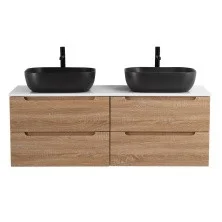 BelBagno Тумба со столешницей ETNA 120 см, подвесная Rovere Bianco