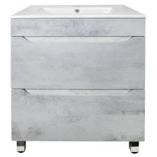 Loranto Тумба напольная с раковиной Florena 60 60х81 см, светлый бетон (CS00086990)