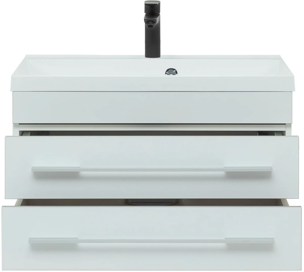 Приобрести aquanet тумба с раковиной верона 75 см, белая (подвесная 2 ящика)