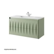 Caprigo Тумба с раковиной TIBET- PICCO 105 см, зеленая, эмаль