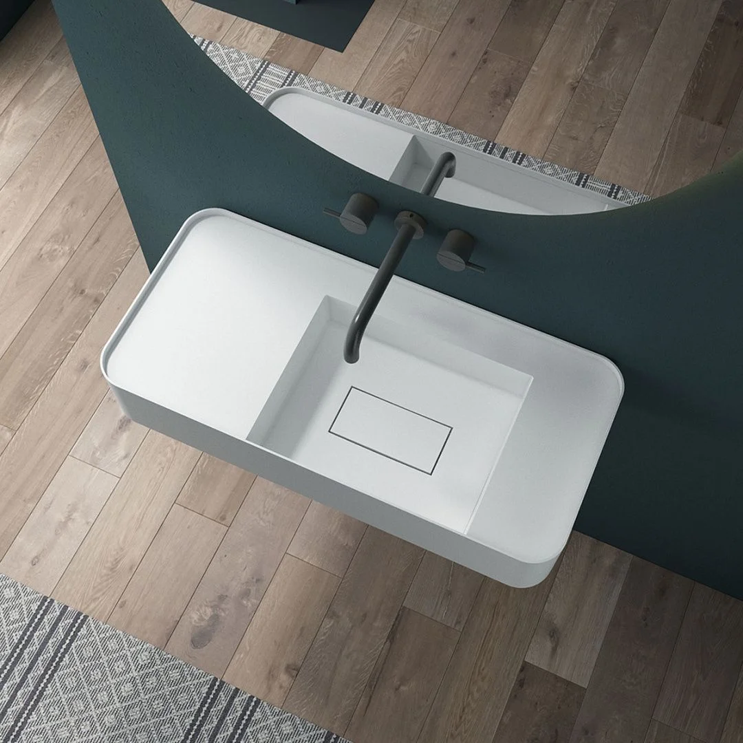 Приобрести vincea раковина подвесная solid surface 80х40 см, белая матовая vwb-6s480mw