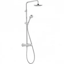 KLUDI Душевая система для душа Logo Dual Shower System с термостатом, хром 6809505-00
