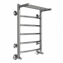 Terminus Полотенцесушитель Классик П6 40х60 см, с полкой, водяной, хром