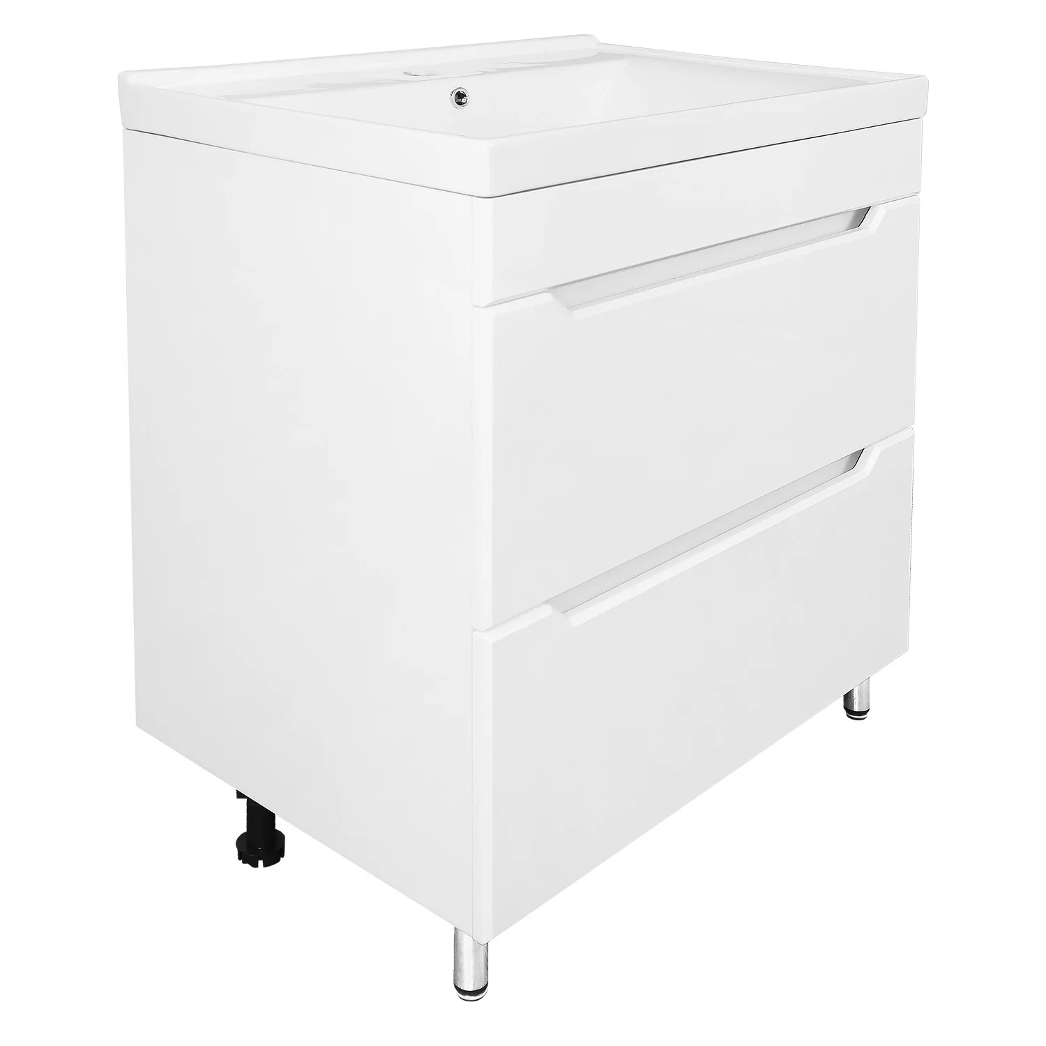 Приобрести loranto тумба напольная с раковиной палермо 70/2н 70,5х53 см , белая (cs00090462)