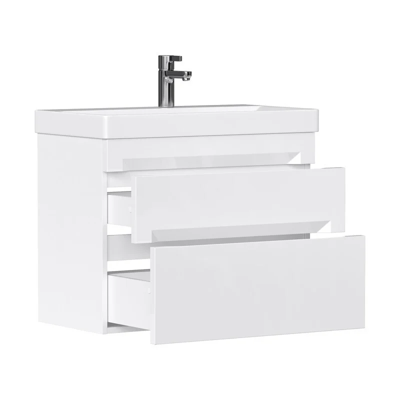 Приобрести equil тумба подвесная с раковиной corner 70 см, белая tpcrnr70.2y-06