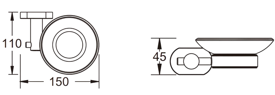 Приобрести мыльница настенная vieir v5103 хром