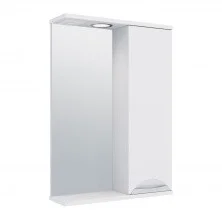AQUA DE MARCO Зеркало-шкаф ELEGANSE 50 см, правое, белый\хром 1050CELE/R