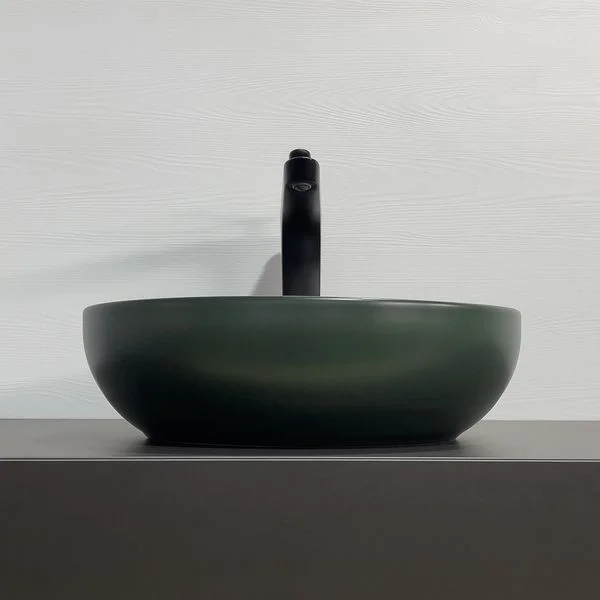 Приобрести comforty раковина 113mdg 36х38 см, темно-зеленая матовая