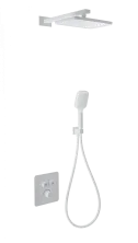 Душевая система с термостатом встраиваемая WONZON & WOGHAND, Белый матовый (WW-B4003-MW)