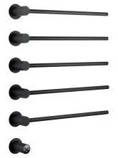 Полотенцесушитель электрический встраиваемый WONZON & WOGHAND MÜNCHEN, Черный матовый (WW-A355-MB)