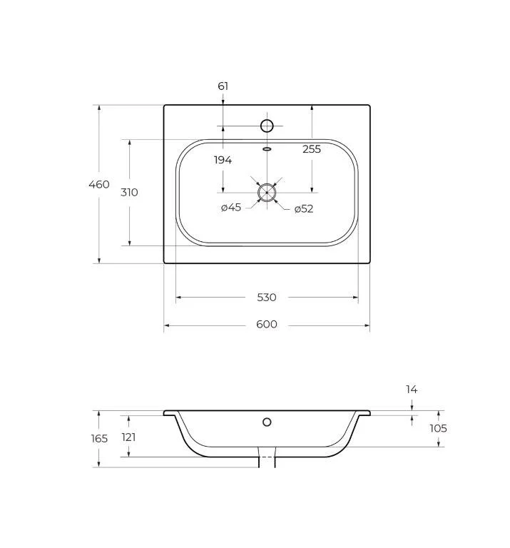 Приобрести cezares тумба подвесная с раковиной eco-cer 60 см grafito, графит eco-cer-600-2c-so-gr-p