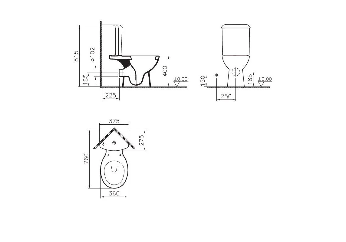 Приобрести унитаз угловой vitra arkitekt 9754b003-7201 с крышкой микролифт