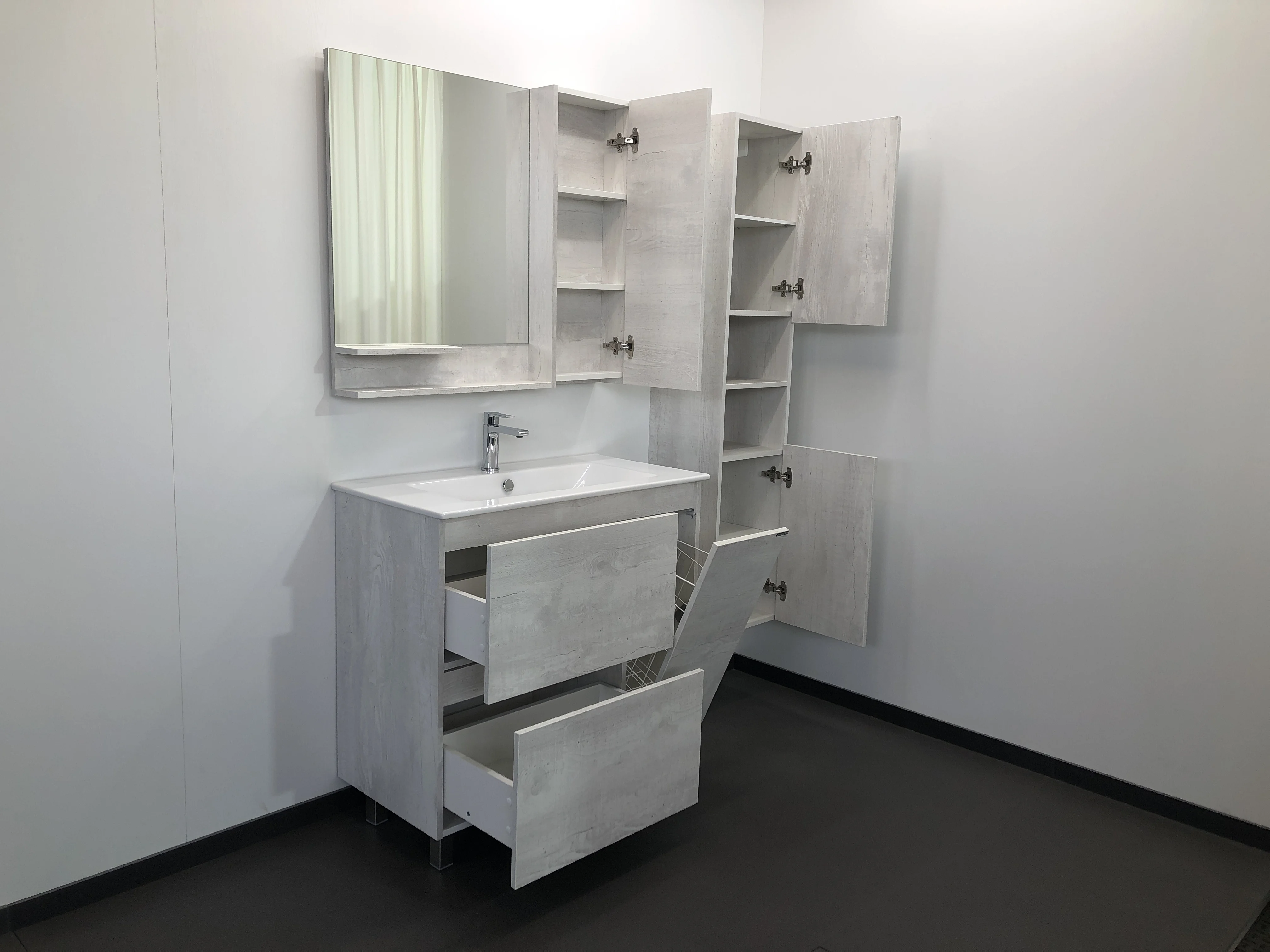 Приобрести сomforty зеркало-шкаф "верона-90", дуб белый