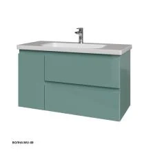 Caprigo Тумба с раковиной FORTE 100 см, левая, волна