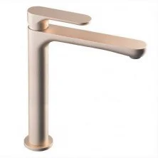 Kerama Marazzi Смеситель для раковины Ole, высокий, атласное золото 69415KM.M0.071