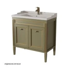 Caprigo Тумба с раковиной ALBION 80 см, бежевая, эмаль 10315 6