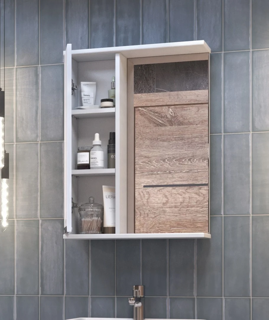 Приобрести vigo зеркало-шкаф callao 50 см, без подсветки, левое, белое z.cal.50.l