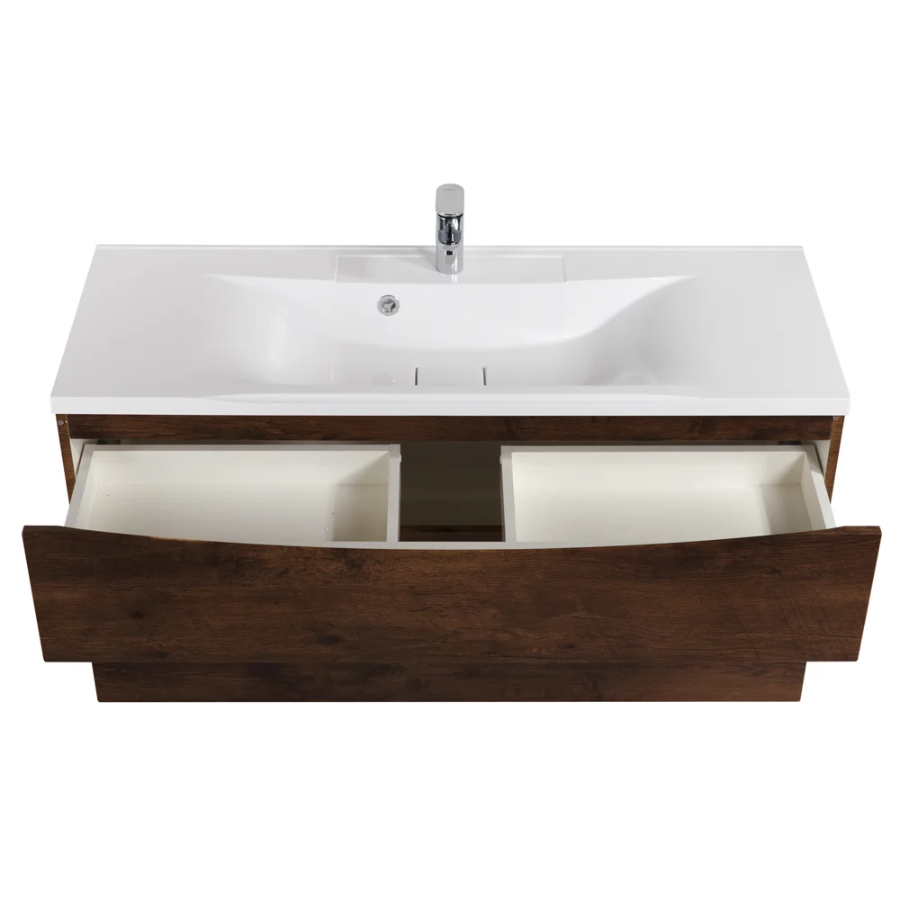 Приобрести belbagno тумба с раковиной marino-h60 110 см, подвесная rovere moro, белая раковина
