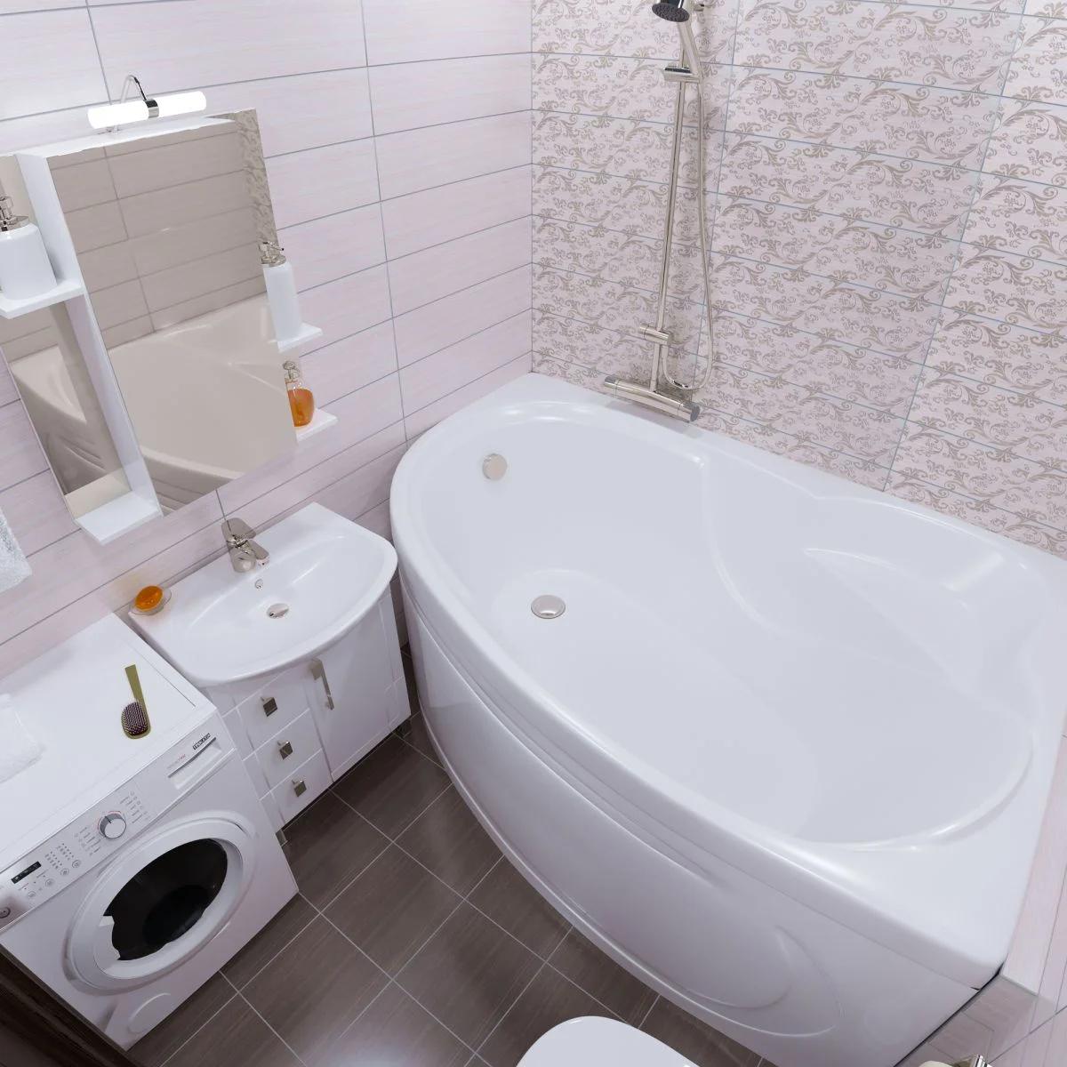 Приобрести тритон ванна акриловая изабель 170х100 см, асимметричная, левая щ0000044607