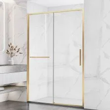 Vincea Душевая дверь Slim Soft 130 см, прозрачное, брашированное золото VDS-1SS130CLG