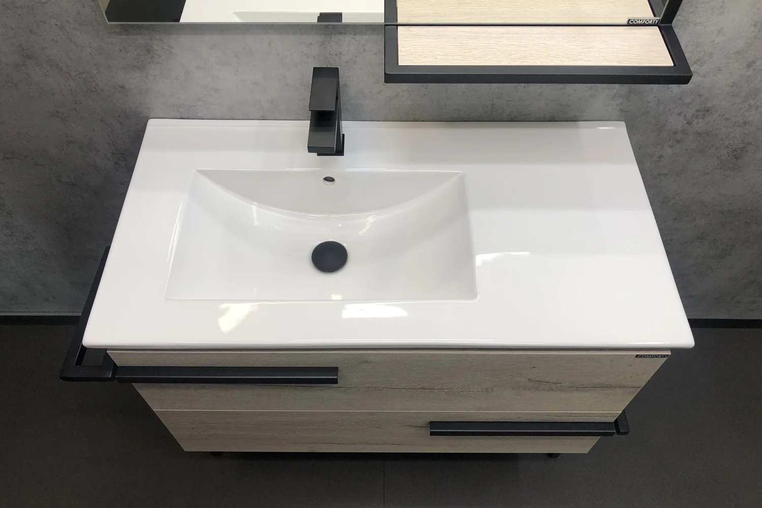 Приобрести сomforty тумба с раковиной "дюссельдорф-90", дуб дымчатый