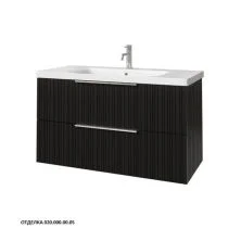 Caprigo Тумба с раковиной RAIN 100 см, графит, эмаль