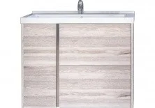 Тумба Акватон Стоун 80 см подвесная с раковиной 1A228201SX850;1WH302251, сосна арлингтон