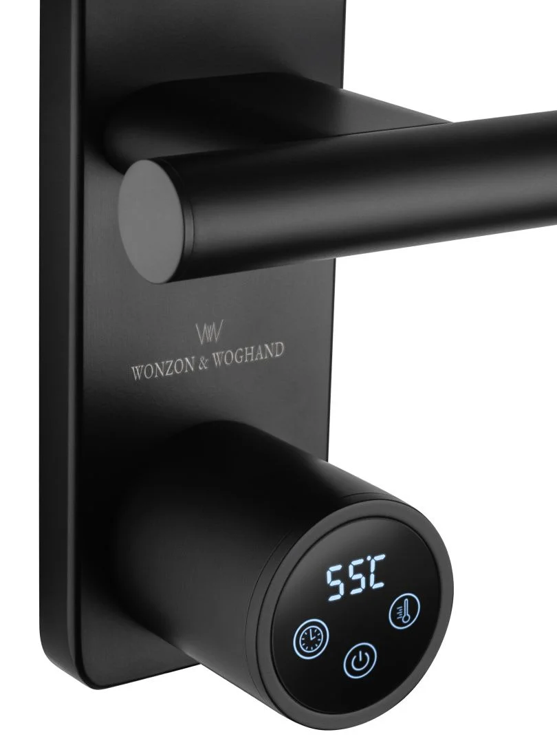 Приобрести полотенцесушитель электрический wonzon & woghand nürnberg, черный матовый (ww-al345-mb)