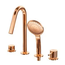 CEZARES Смеситель на борт ванны LEAF-BVDM4-L-SS