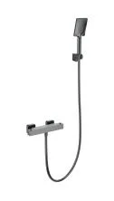 Смеситель для душа с термостатом WONZON & WOGHAND, Темный графит (WW-B2026-A-BGG)