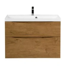 BelBagno Тумба с раковиной MARINO-H60 90 см, подвесная Rovere Nature, белая раковина