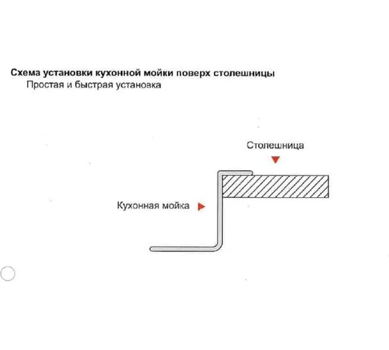Приобрести gerhans кухонная мойка 58х48 см, правосторонняя, сатин