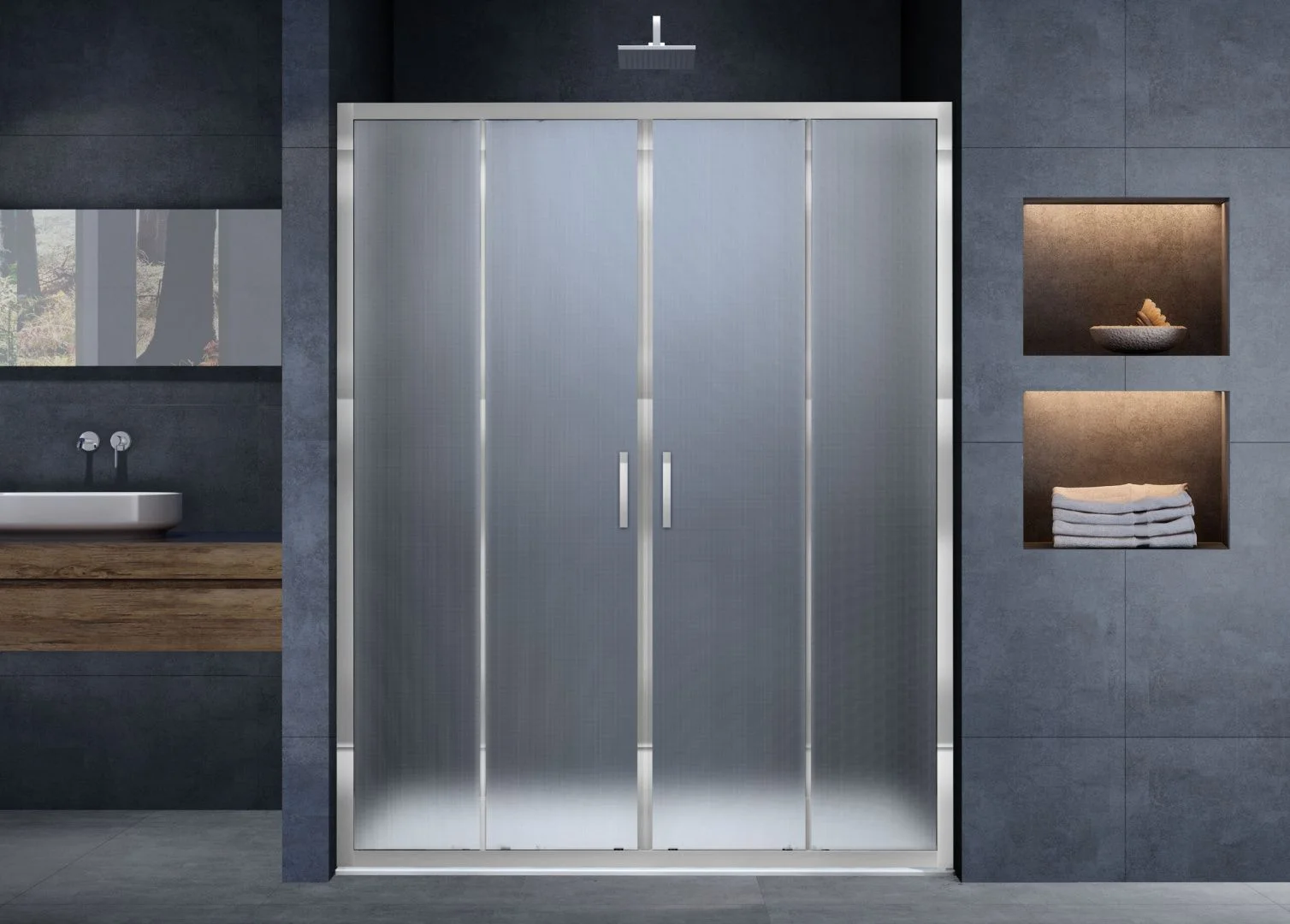 Приобрести vincea душевая дверь alpha 170 см, текстурное, хром vds-3al2170mt