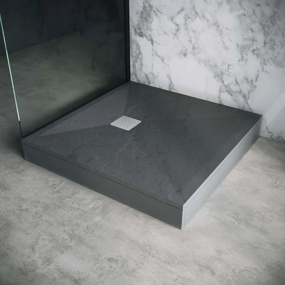 Приобрести grossman каменный душевой поддон strong 90x90 см, графит gr-s29090q