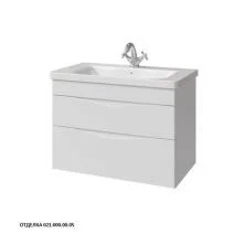 Caprigo Тумба с раковиной LENTO 80 см, белая, эмаль 36212eml 1