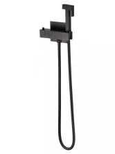 Смеситель с гигиеническим душем и термостатом встраиваемый WONZON & WOGHAND, Черный матовый (WW-88819903-MB)