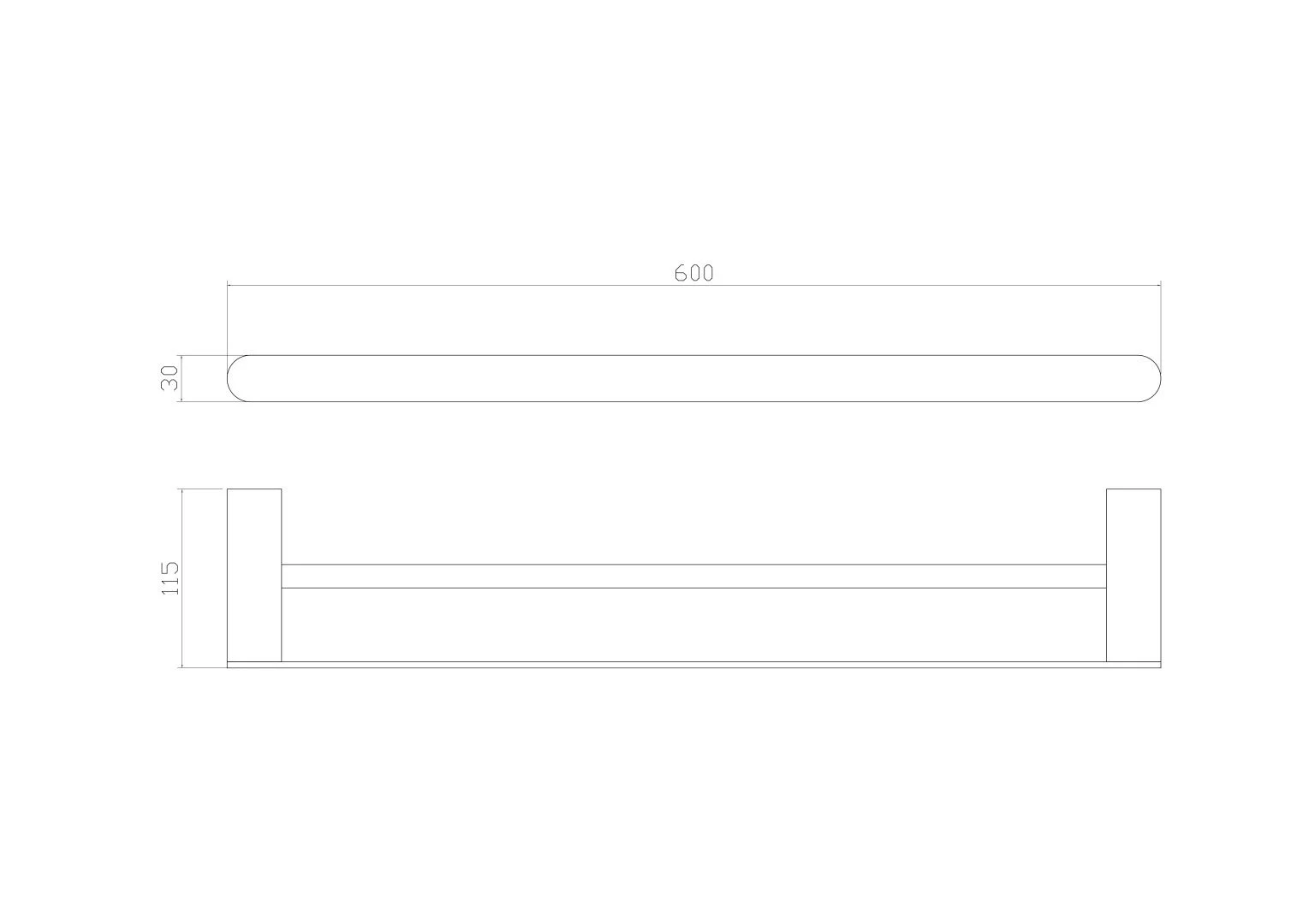 Приобрести полотенцедержатель двойной wonzon & woghand carbon, черный (ww-7711)