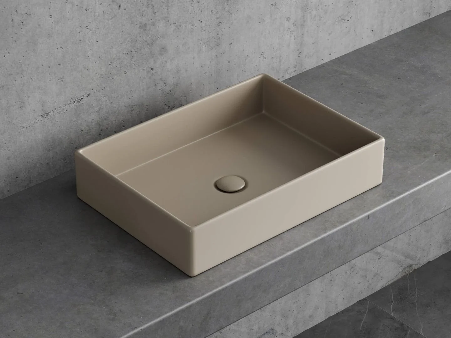 Приобрести hayzburg накладная раковина чаша 51х37 см, капучино матовая hb-0034-50mc