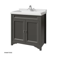 Caprigo Тумба с раковиной PRESTON 80 см, графит