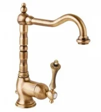 CEZARES Смеситель для раковины MARGOT, высокий, с донным клапаном, бронза MARGOT-LSM2-02-M