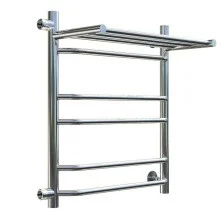 Тругор Водяной полотенцесушитель Браво 3 П6 500х600 мм L, ПМ с боковым подводом и полкой , хром 00-00015992